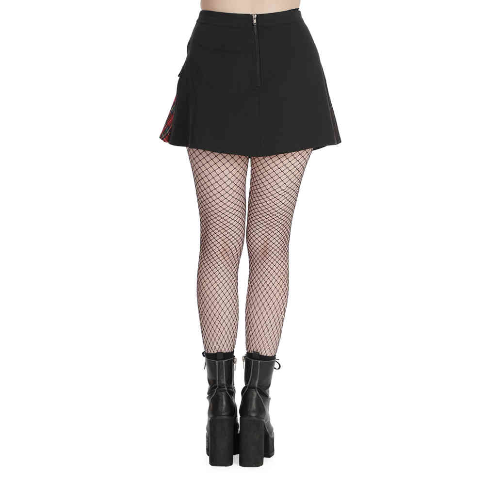 Banned - Tavish Tartan Skirt - Black/Red